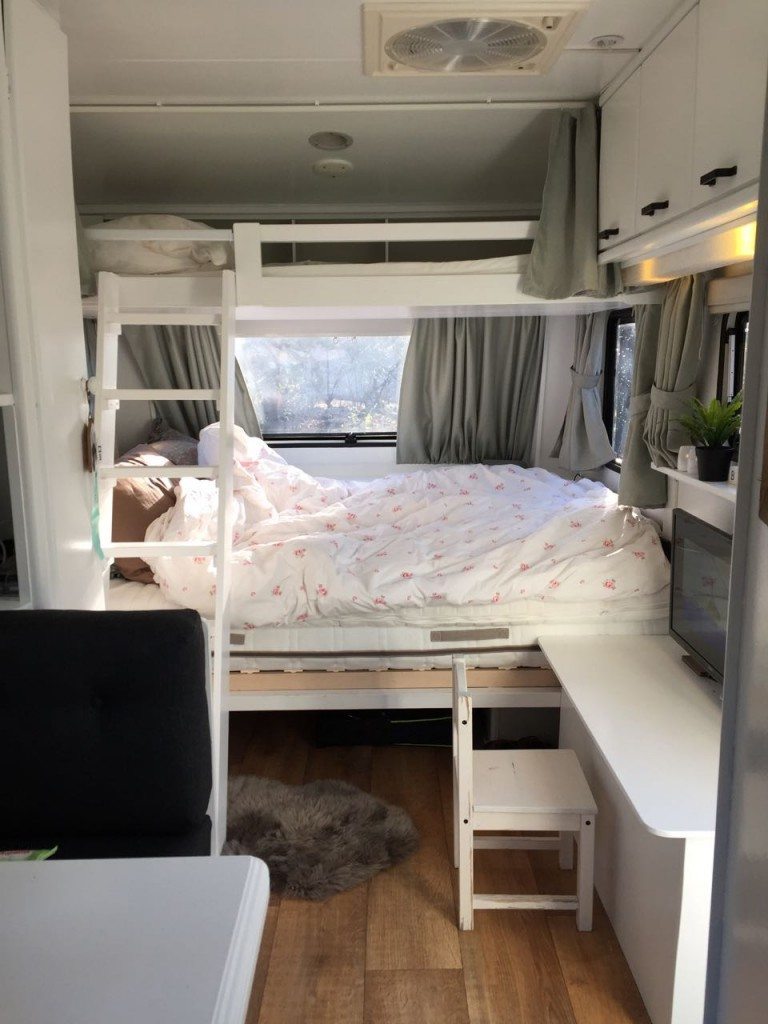 Caravan stapelbed maken | caravanity5